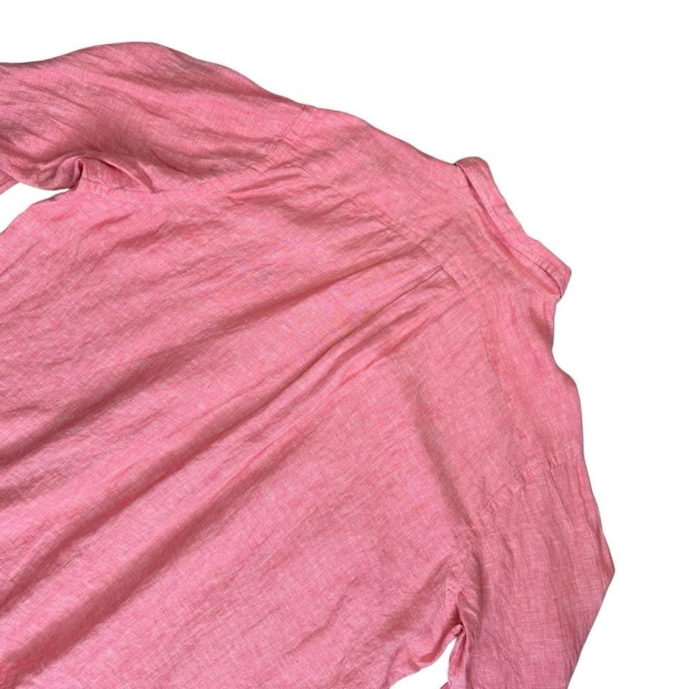 Polo Ralph Lauren Linen Long Sleeve Button Down Shirt Big & Tall Men 3XB Pink - Picture 5 of 11
